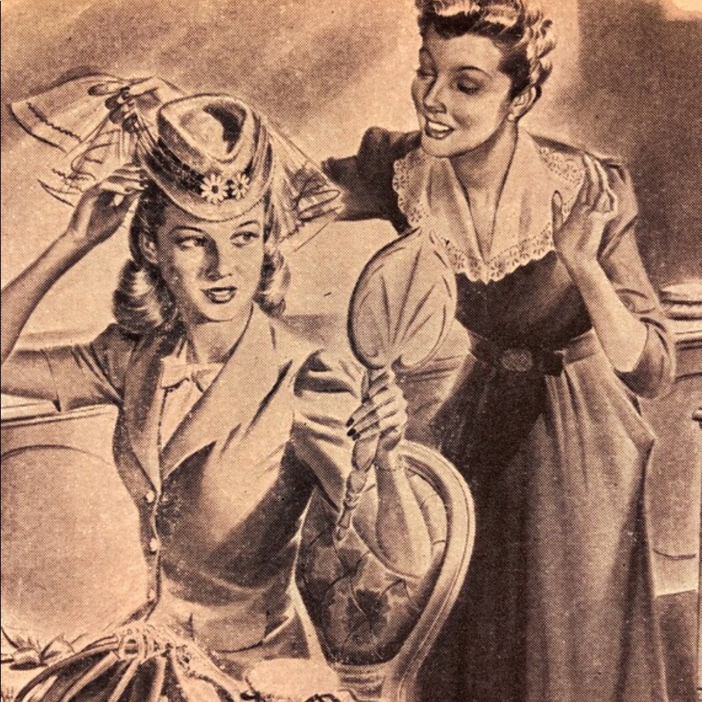 ! 1 Page/2 Sides from Aug 1944 Woman's Day Magazine, Ipana Ad, Wartime Cooking